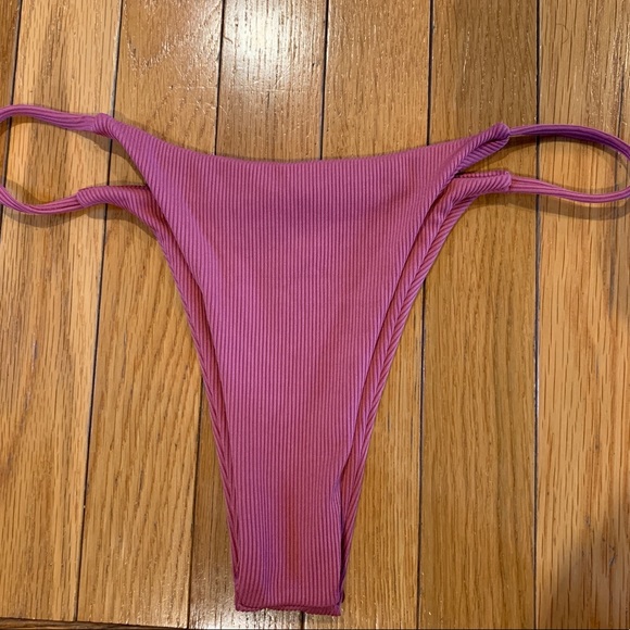 Shein Bandeau Ribbed Bikini Size Medium - Picture 3 of 6